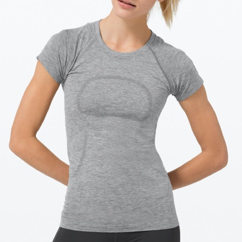 lululemon swiftly tech short sleeve shirt gray